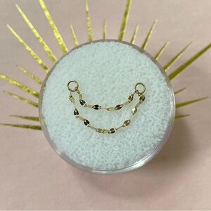 Buddha Jewelry Organics Double Tile Chain in Yellow Gold